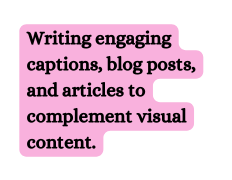 Writing engaging captions blog posts and articles to complement visual content